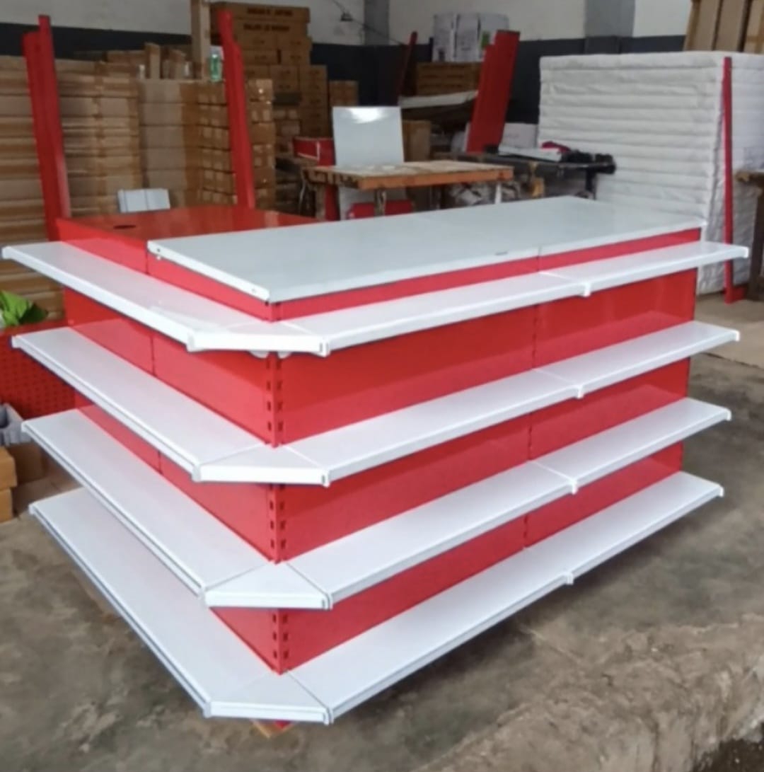 Produk Rak Gondola Minimarket Palangkaraya Tipe Rak Double